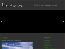 Tablet Screenshot of klarisa.cz
